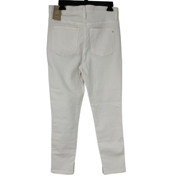 MADEWELL Women White 10" High Rise Skinny Crop Jeans Sz 29 AJ152 $135 NWT - Picture 8 of 14